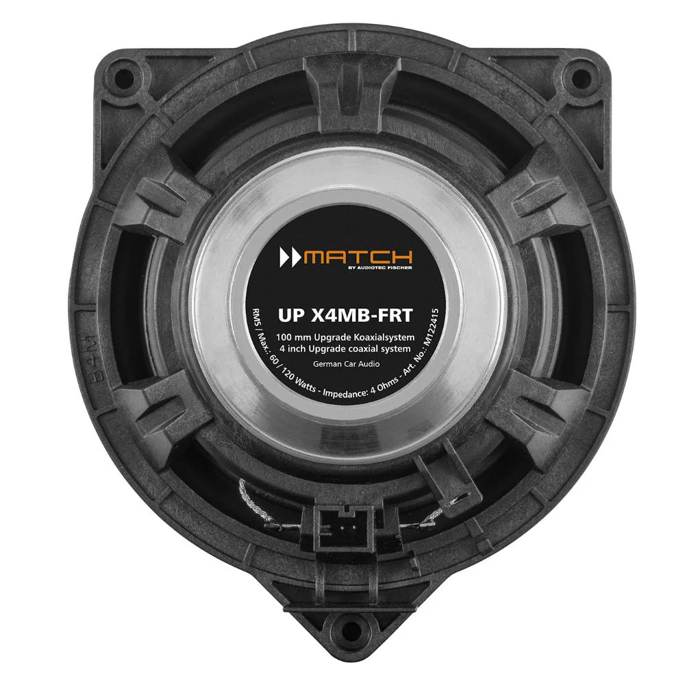 Match UP X4MB-FRT Mercedes C & E Class 2 Way 4 Inch Coaxial Car Speakers 60w RMS - Image 3