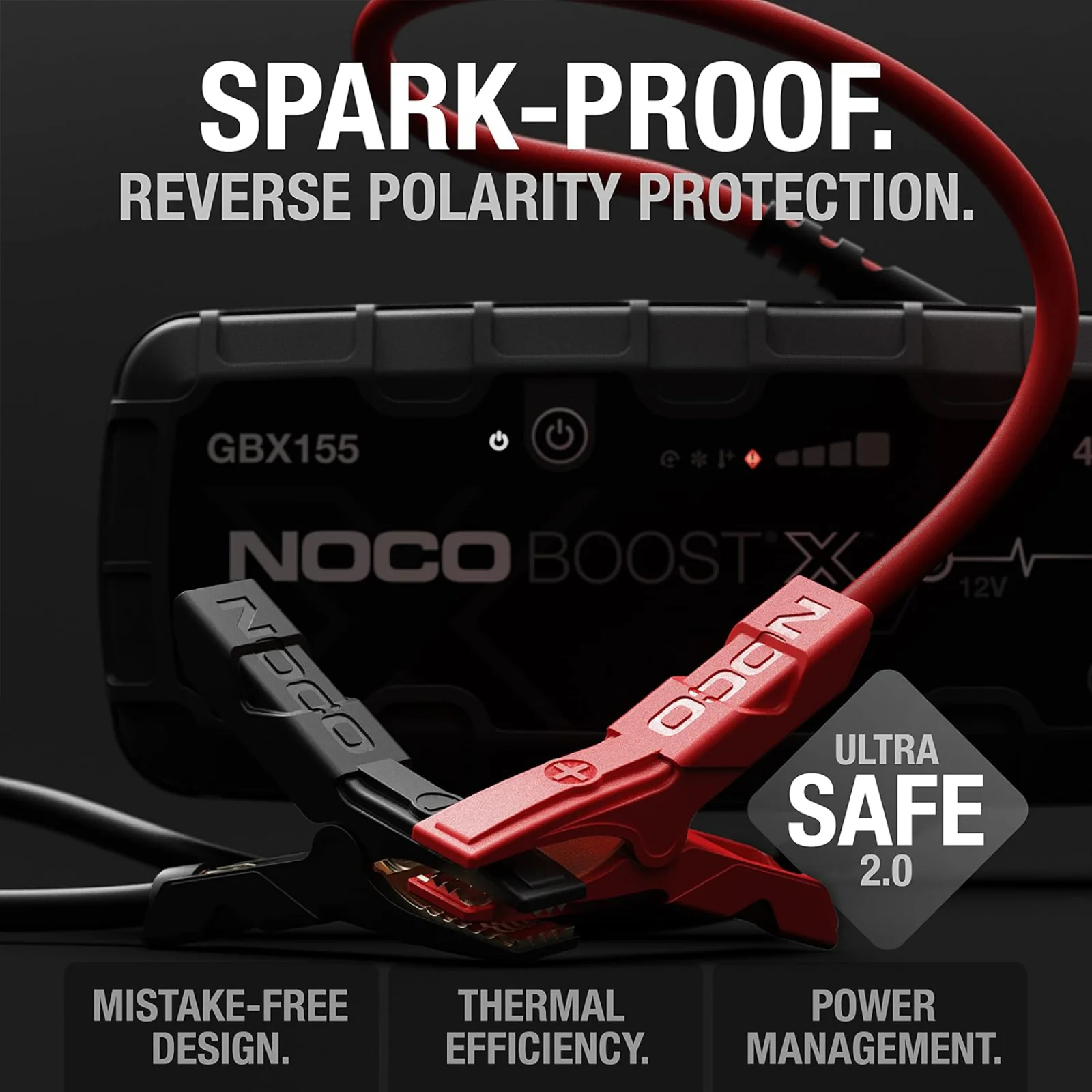 NOCO Boost X GBX155 4250A UltraSafe Jump Starter Power Pack 12V Battery Booster - Image 5