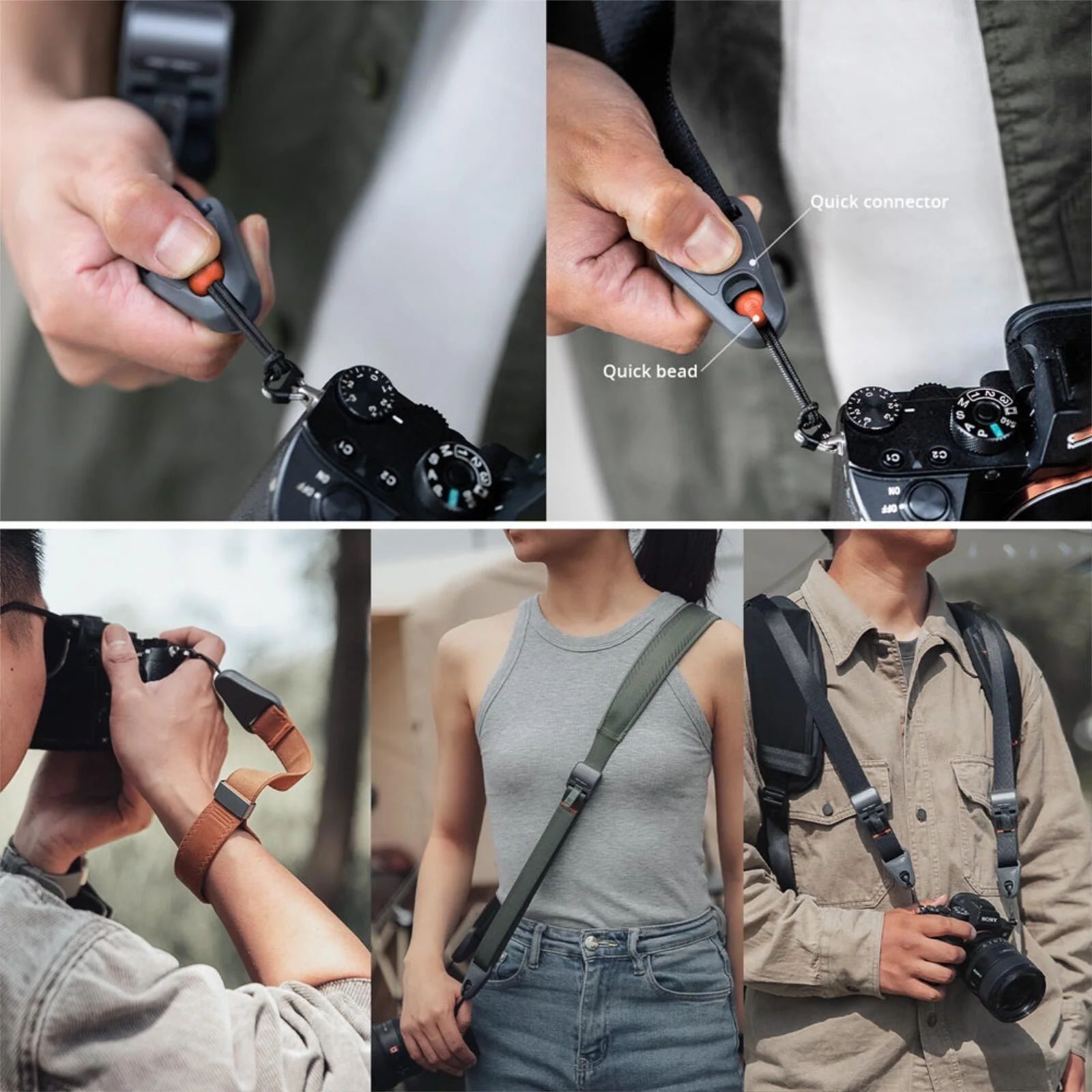 PGYTECH Camera Shoulder Strap Adjustable Sling Quick Release Buckles Night Black - Image 4