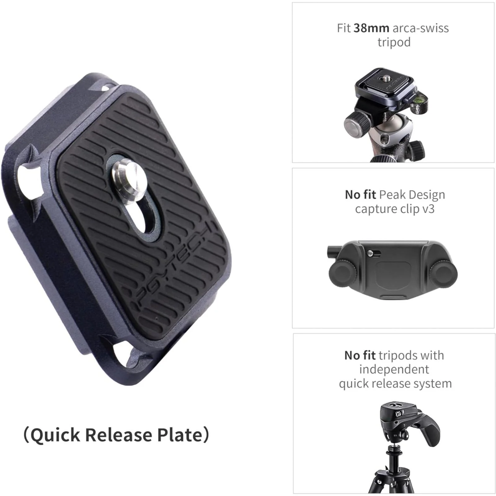 PGYTECH Quick Release Plate Snaplock Camera Adaptor Arca-Swiss Compatible - Image 3