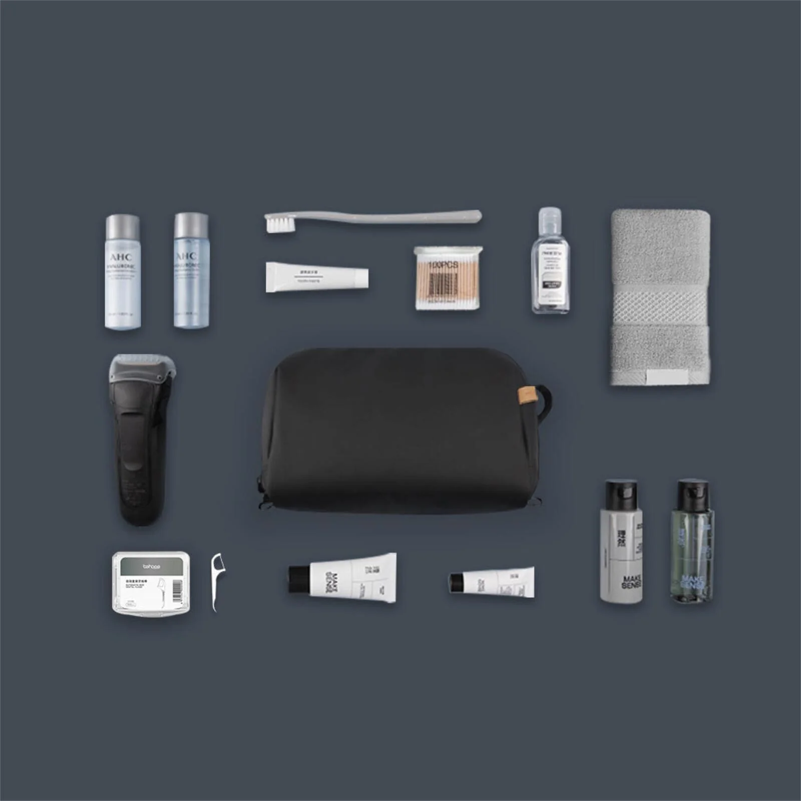 PGYTECH Wash Pouch Toiletry Bag Travel Makeup & Cosmetics Organizer Case Black - Image 5