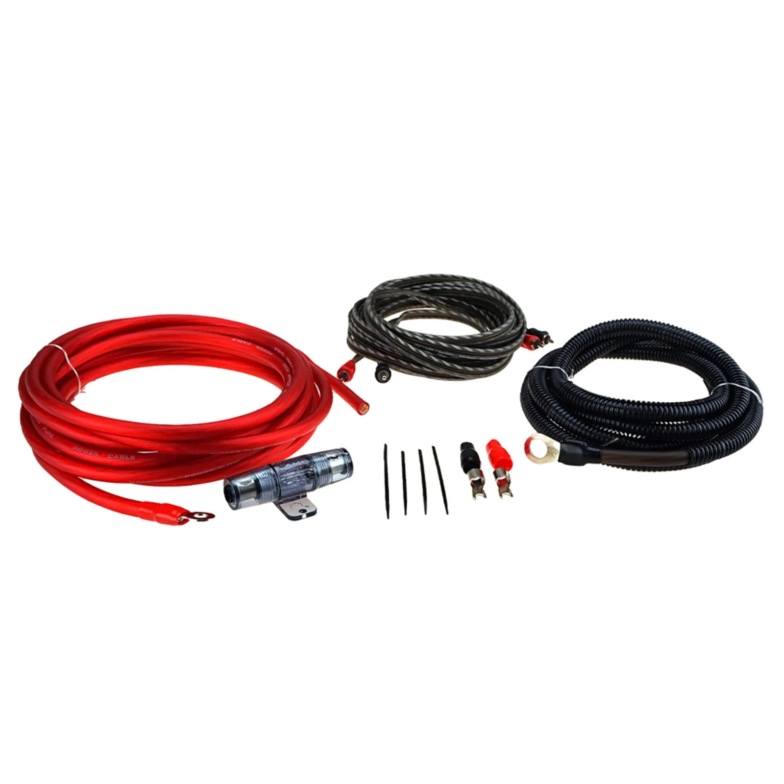 Phoenix Gold ZXK20 CCA Amplifier Wiring Kit 4 AWG Car Amp Power Kit Fuse Holder