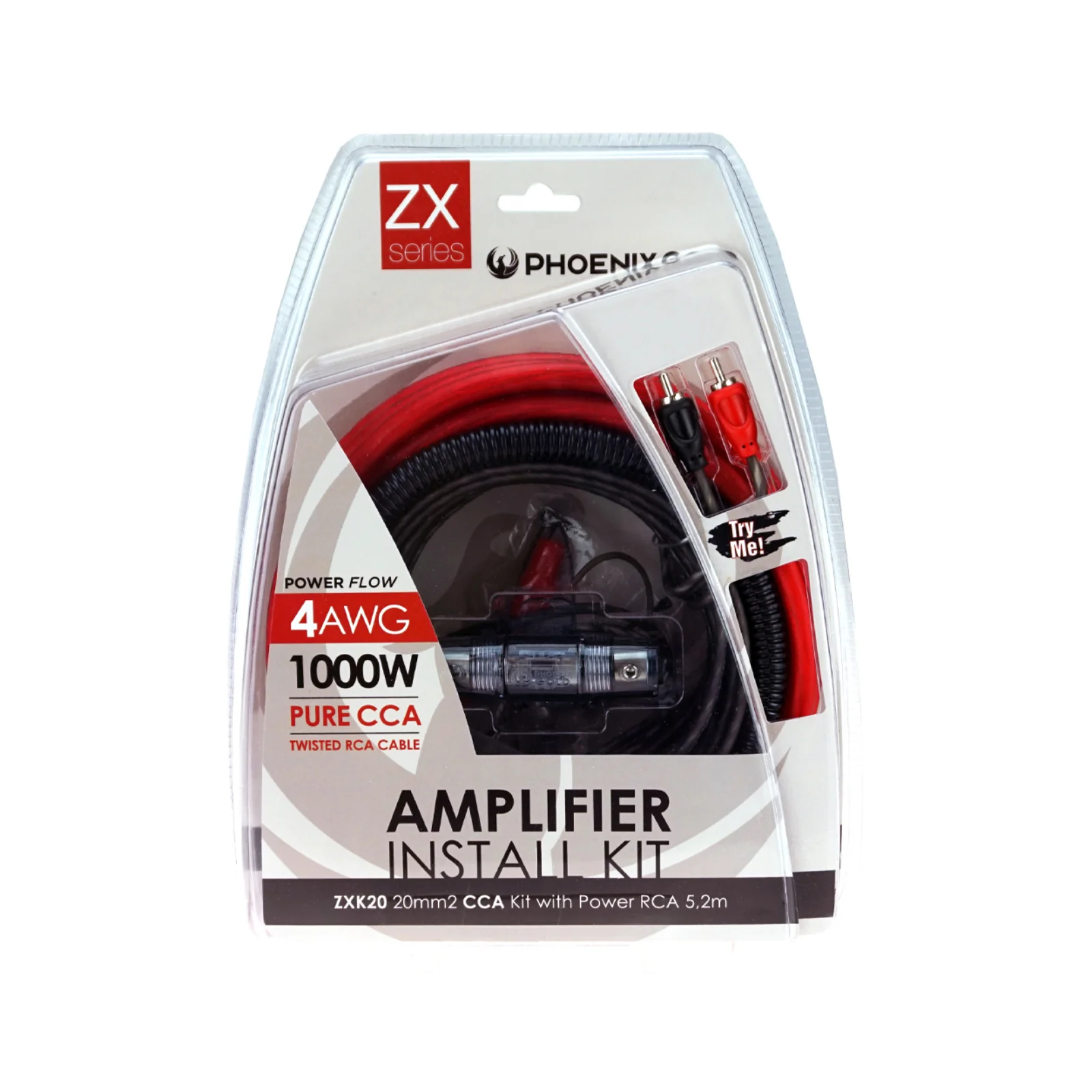 Phoenix Gold ZXK20 CCA Amplifier Wiring Kit 4 AWG Car Amp Power Kit Fuse Holder - Image 2