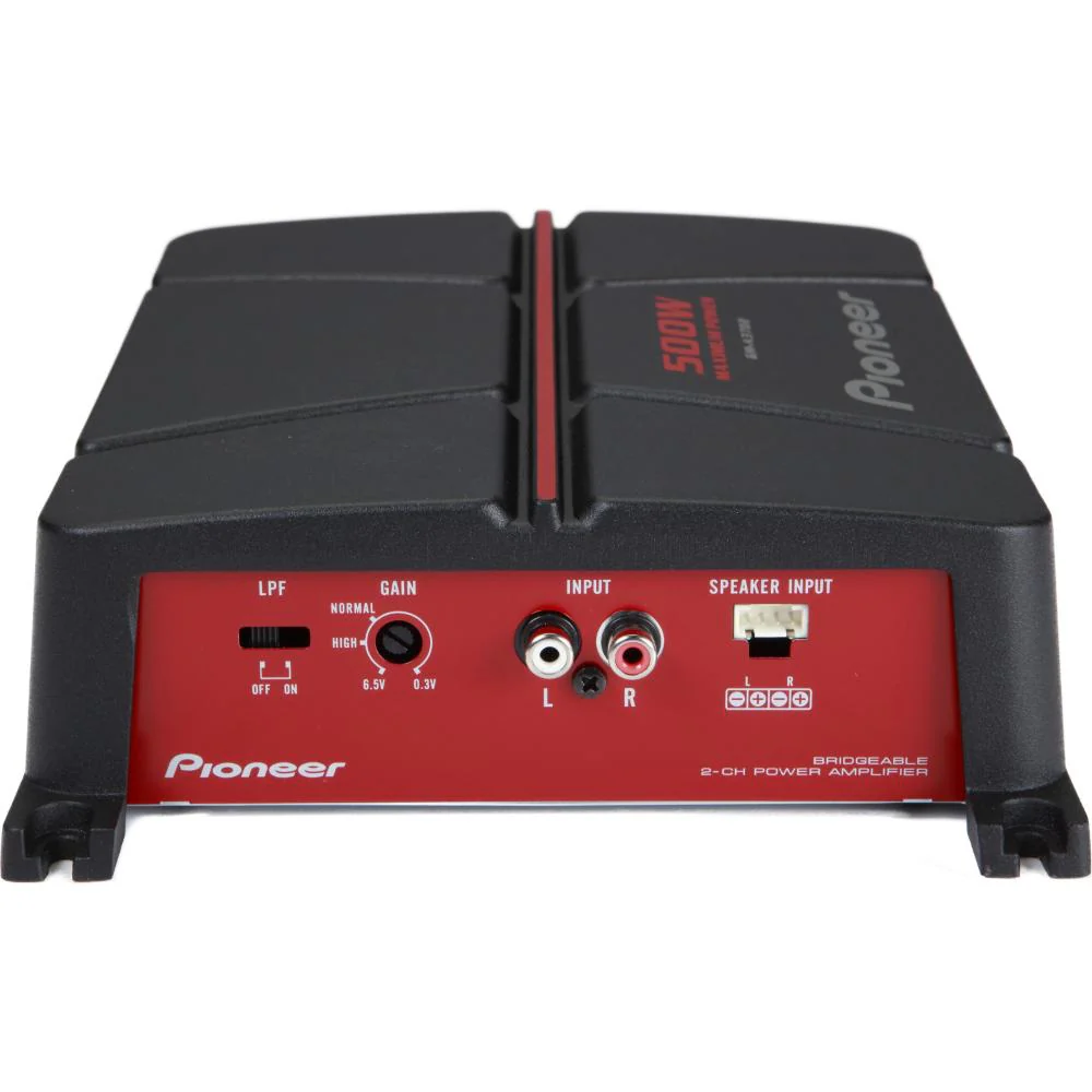 Pioneer GM-A3702 2 Channel Bridgeable Car Audio Speaker Sub Amplifier 190w RMS - Image 3