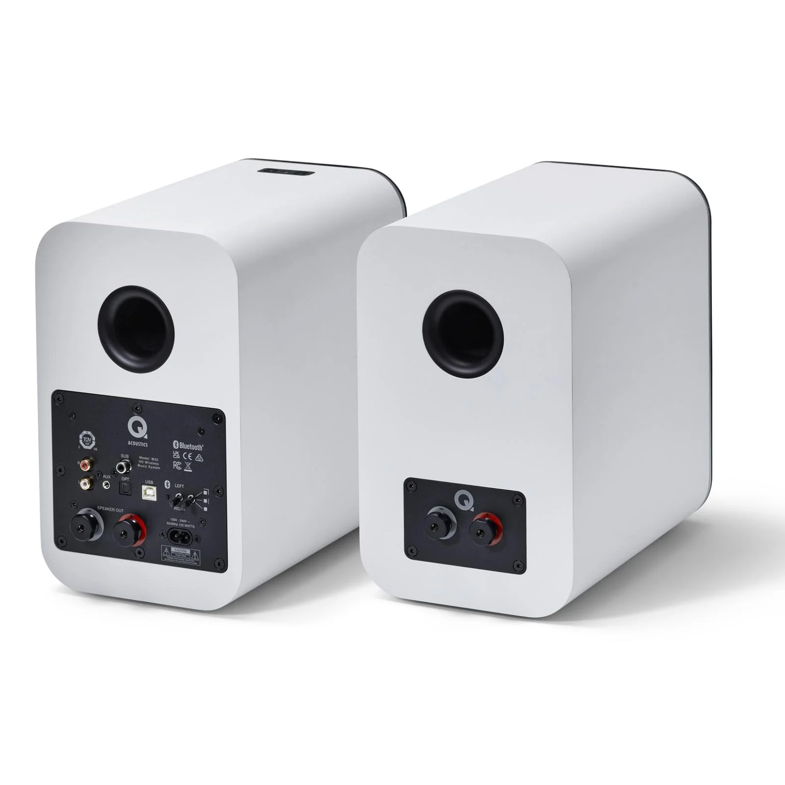 Q Acoustics M20 Wireless Powered Bookshelf Speakers aptX HD Bluetooth 5 White - Image 10