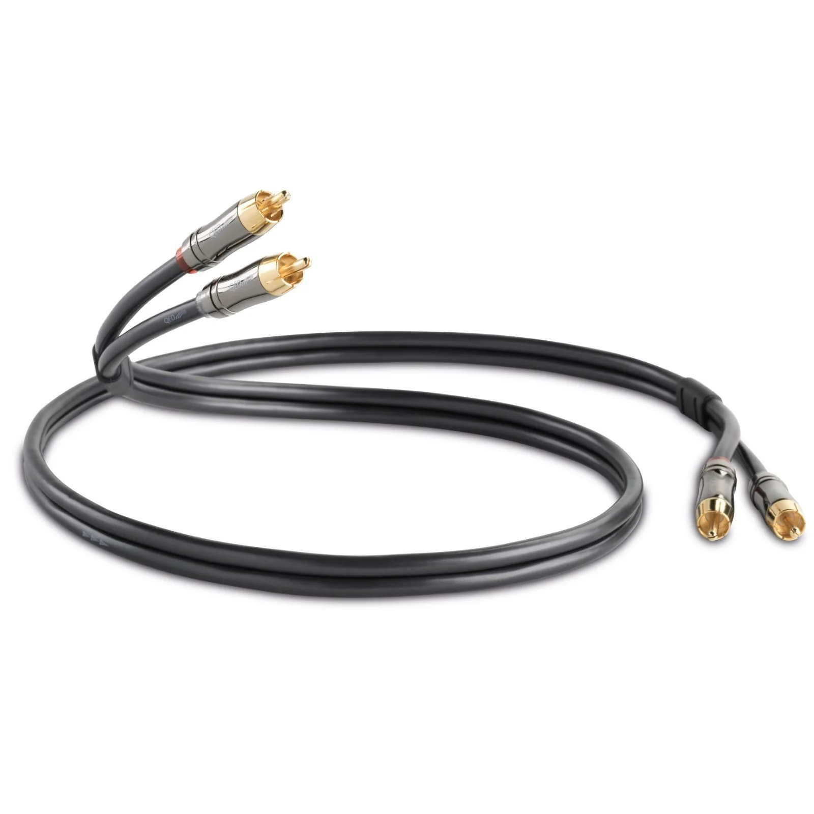 QED Performance QE6102 Audio Graphite Stereo RCA Phono Interconnect Cable 3m