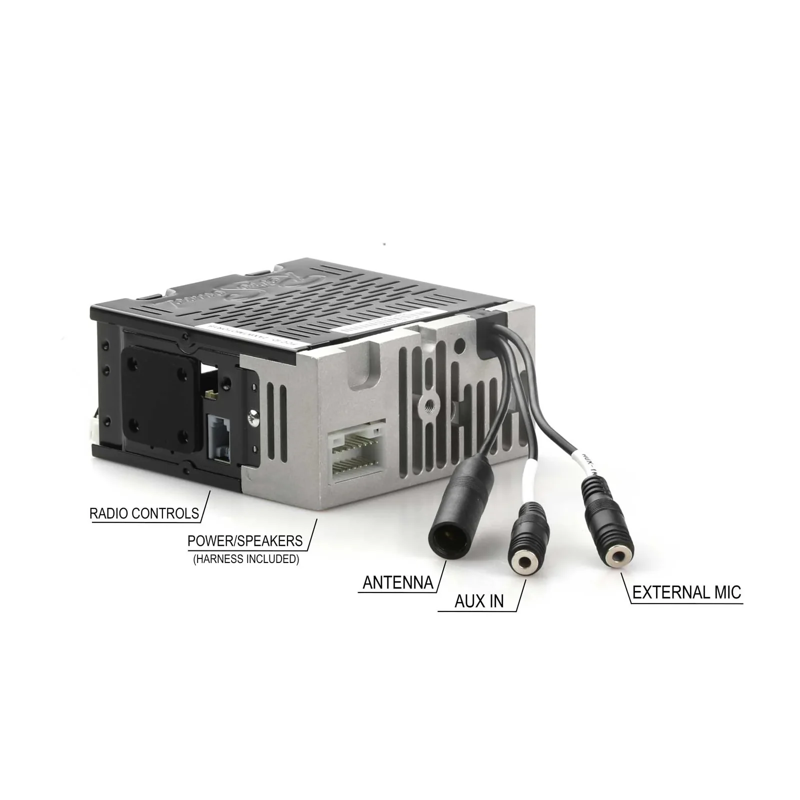 RetroSound Becker Style Motor 1 Bluetooth Radio Black Pebbled Chrome Classic Car - Image 3