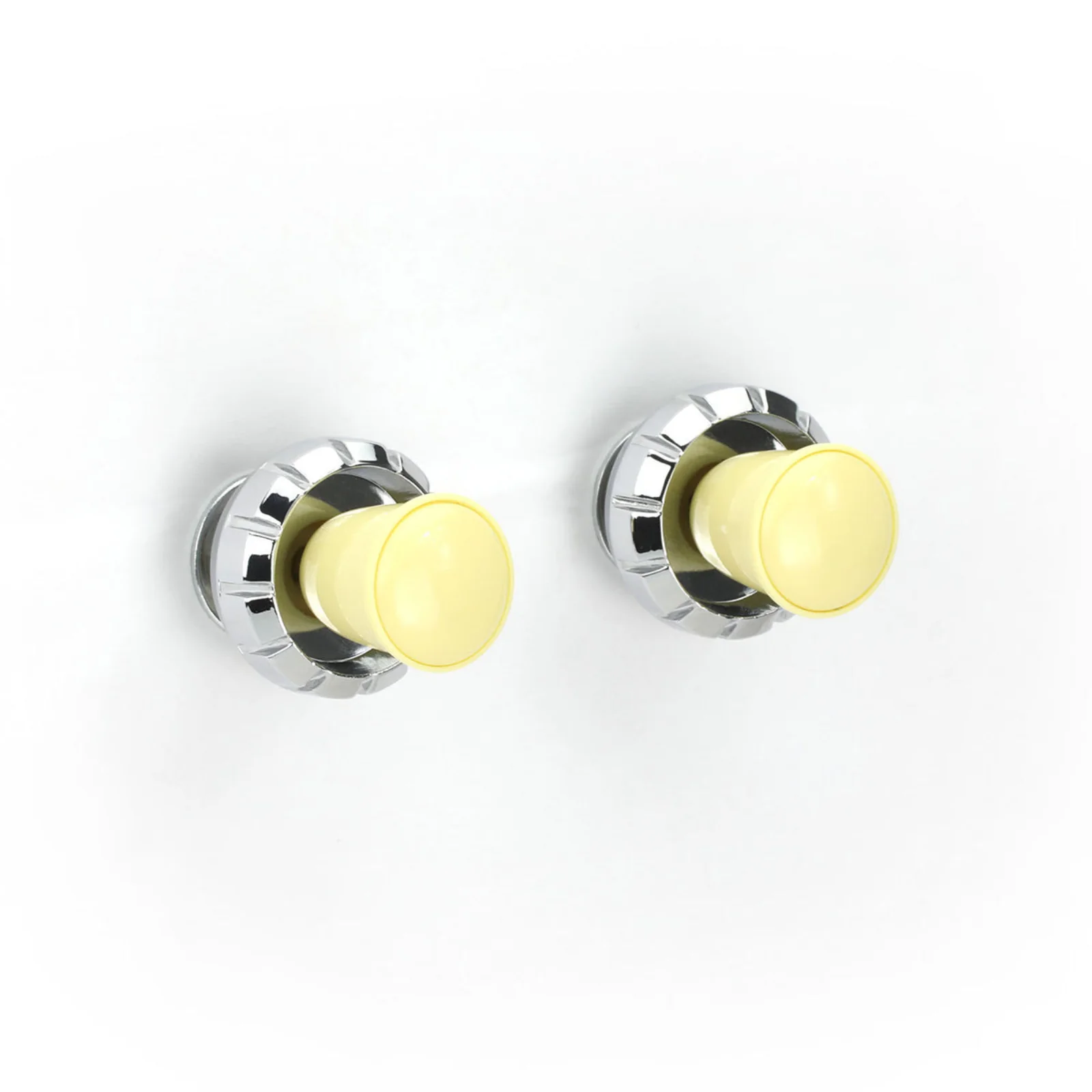 RetroSound Knob Set 68-78 Ivory Front and Rear Chrome Knobs for RetroRadios