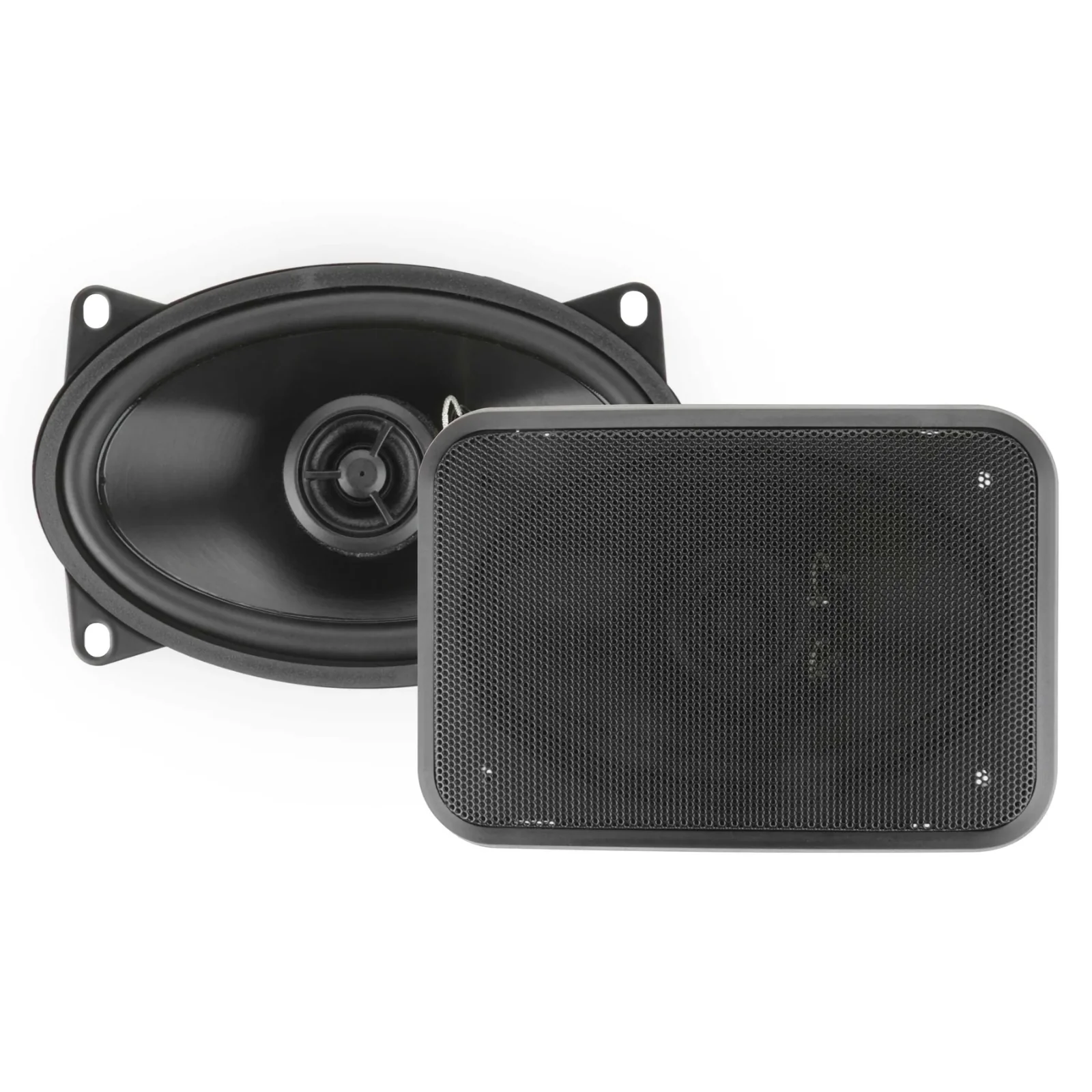 RetroSound Premium Stereo Speakers 4x6 Inch with Grills Sold as a Pair 25w RMS