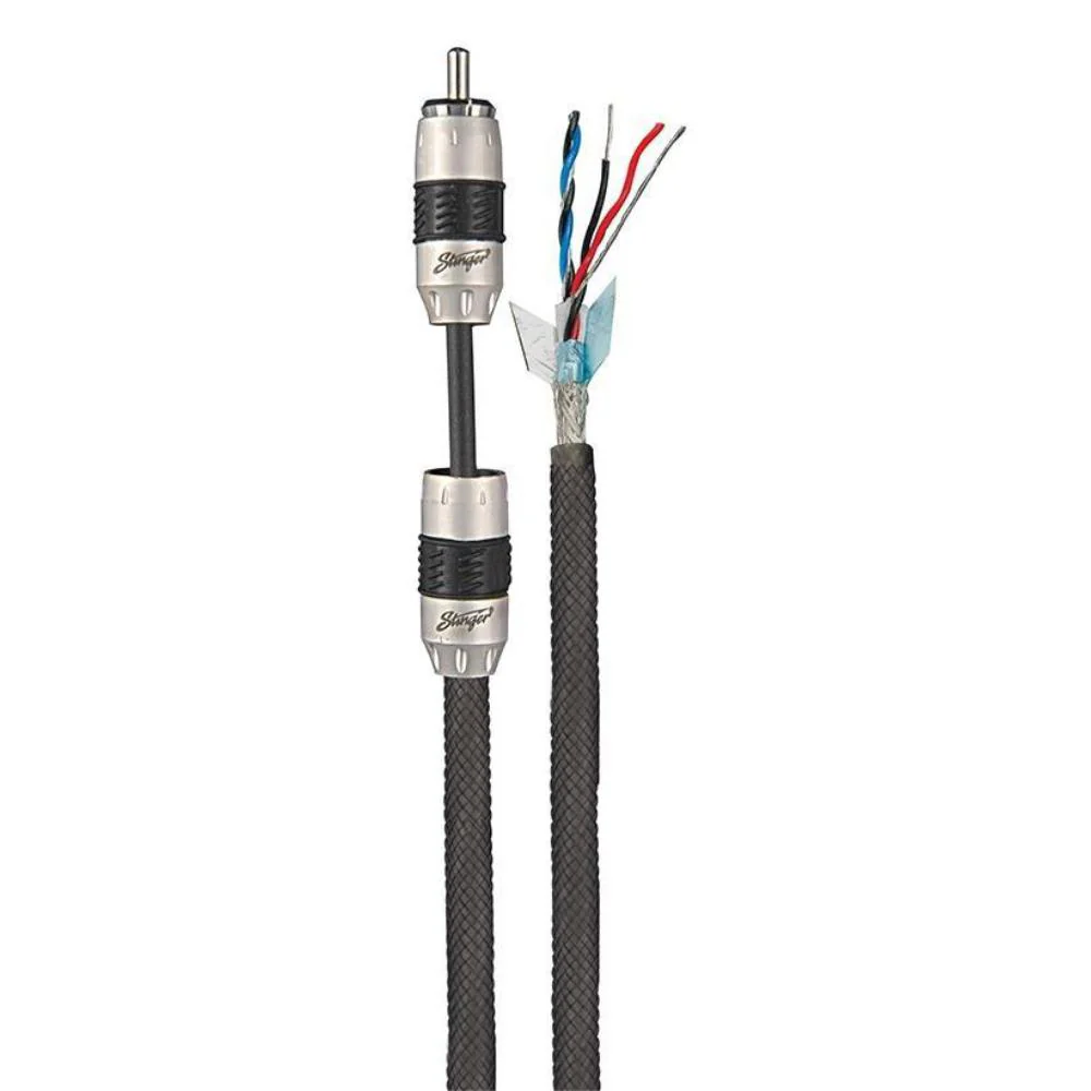 Stinger SI8212 8000 Series 2 Channel Triple Shielded RCA Interconnect Cable 3.7m - Image 2
