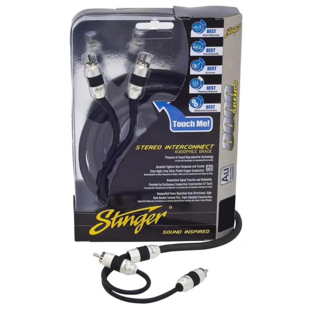 Stinger SI8412 8000 Series 4 Channel Triple Shielded RCA Interconnect Cable 3.7m - Image 4