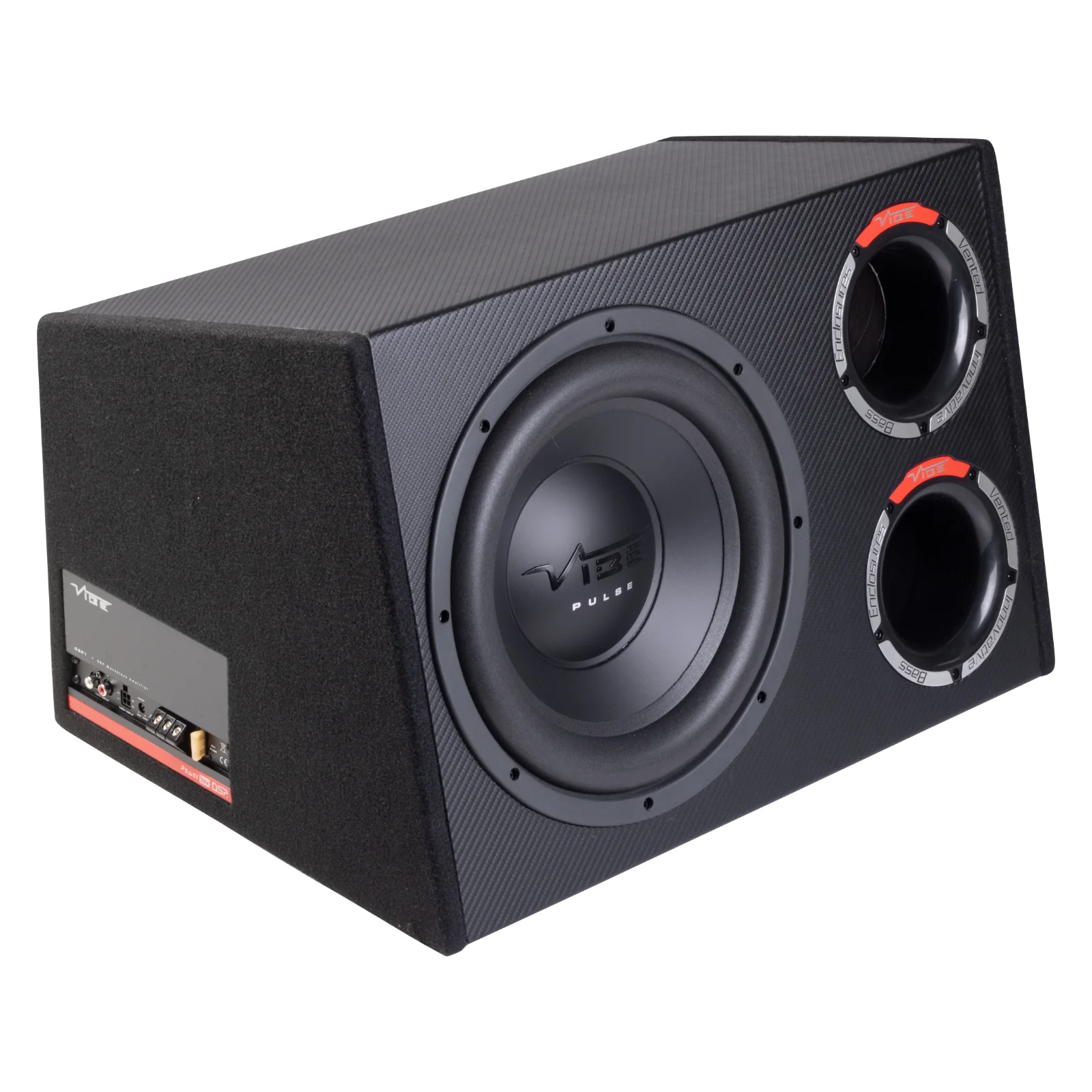 Vibe Active Subwoofer Enclosure 12 Inch Amplified Car Sub Bass Box 350w RMS - Image 3