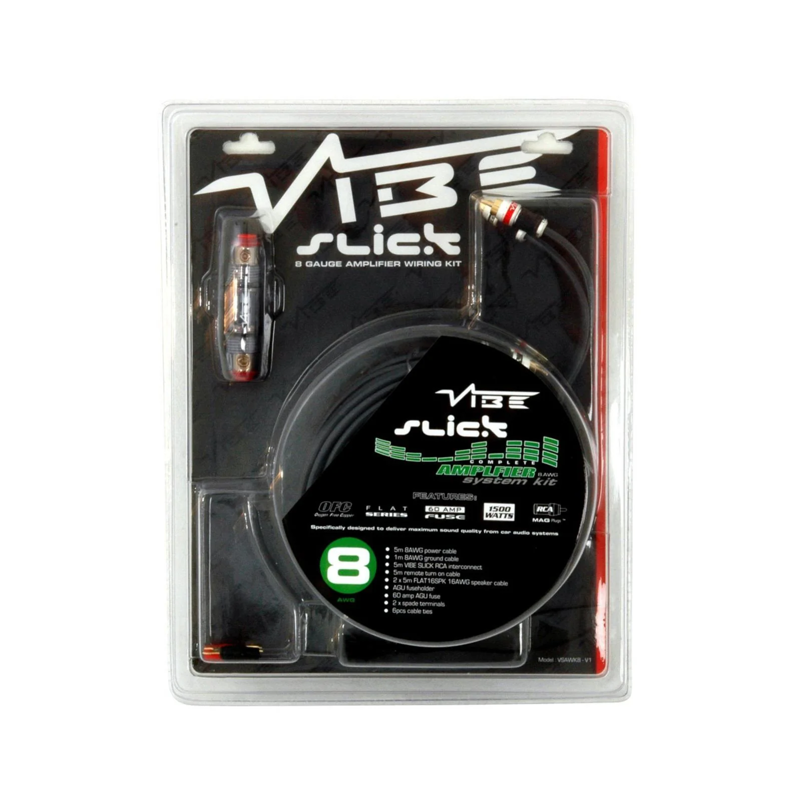 Vibe Amp Wiring Kit 8 AWG Amplifier Power, Earth RCA & Fuse Holder VSAWK8-V1 - Image 8