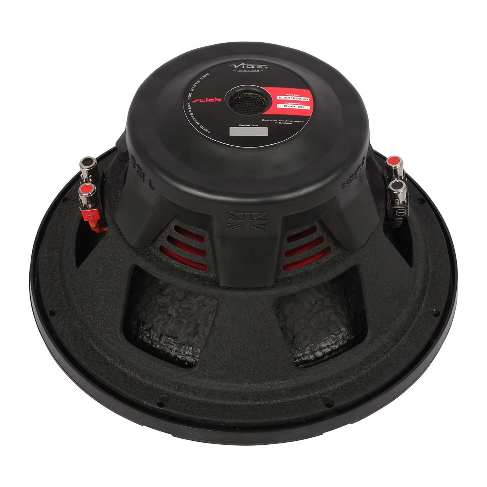 Vibe Subwoofer 12 Inch Powerful Car Bass Sub 500w RMS Dual 2 ohms SLICK12D2-V3 - Image 4