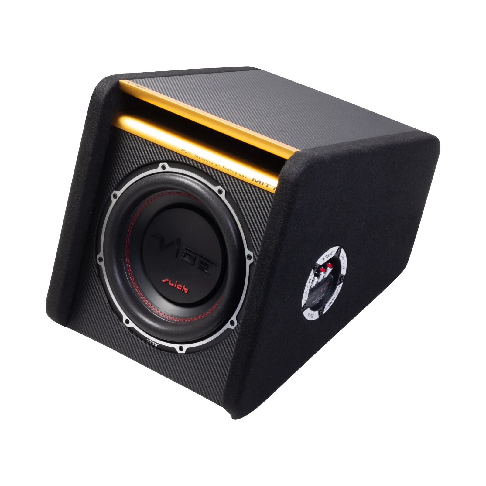 Vibe Subwoofer Enclosure Slick MIT 10 Inch Passive Car Sub Bass Box 500w RMS - Image 3