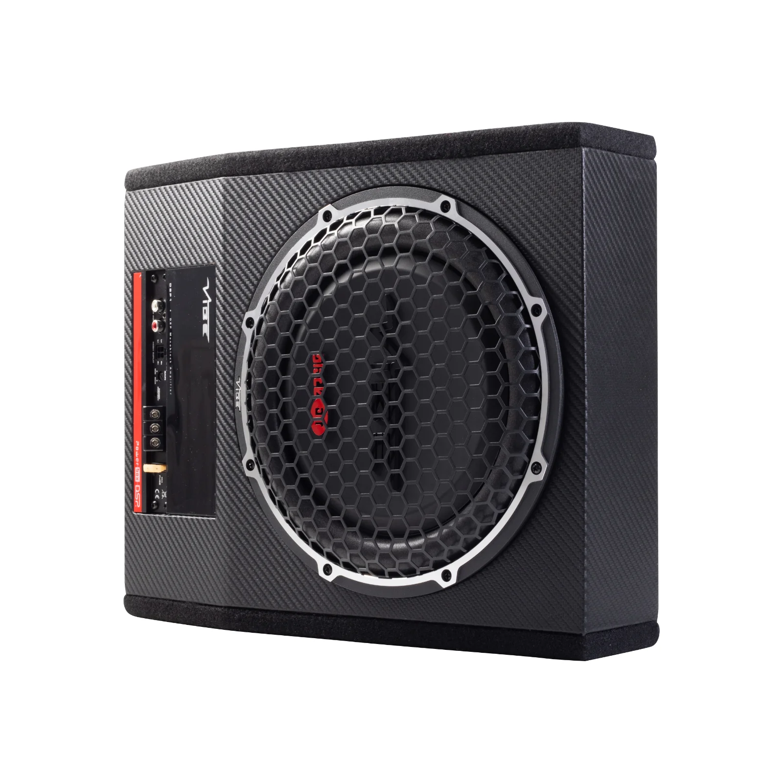 Vibe Underseat Subwoofer 10 Inch Active Sealed Slim Car Sub Enclosure 300w RMS - Image 4
