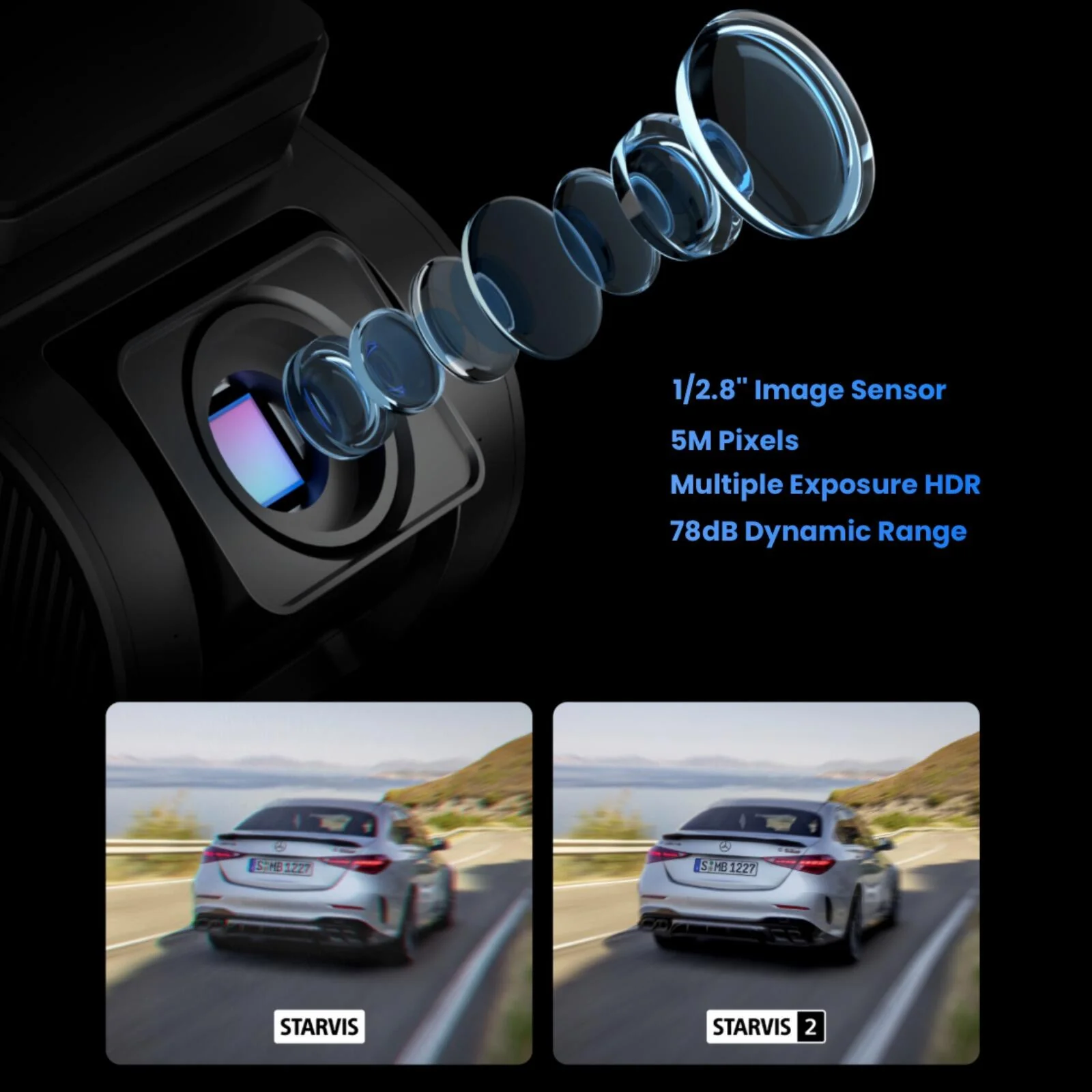 Viofo A119 Mini 2 Dash Cam Front 1 Channel 2K Quad HD 5MP Starvis 2 GPS Camera - Image 5