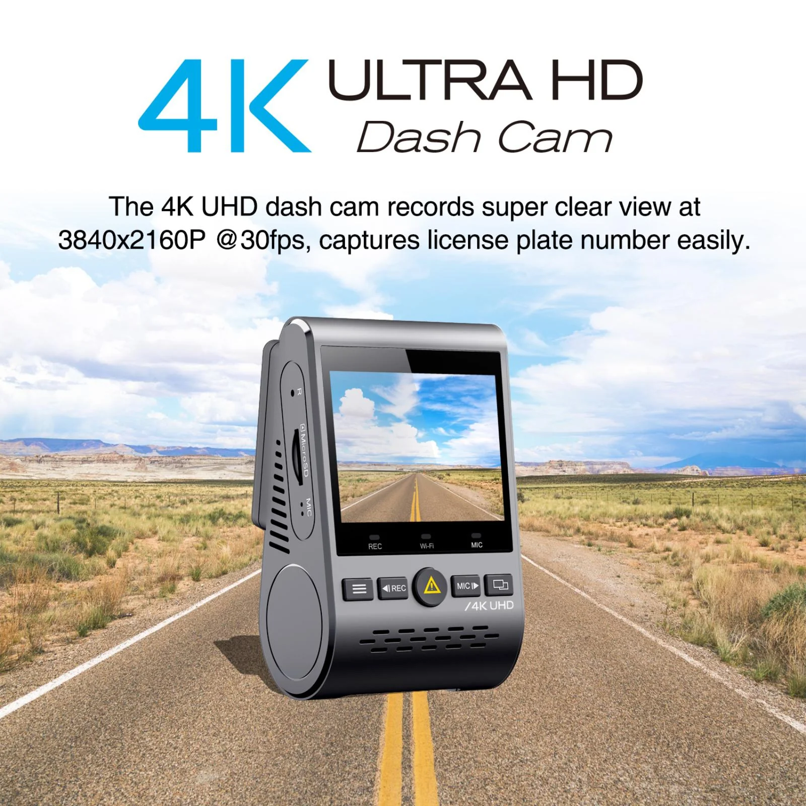 Viofo A129 PRO Dash Cam Front 1 Channel Ultra HD 4K 8MP WIFI GPS Dash Camera - Image 6