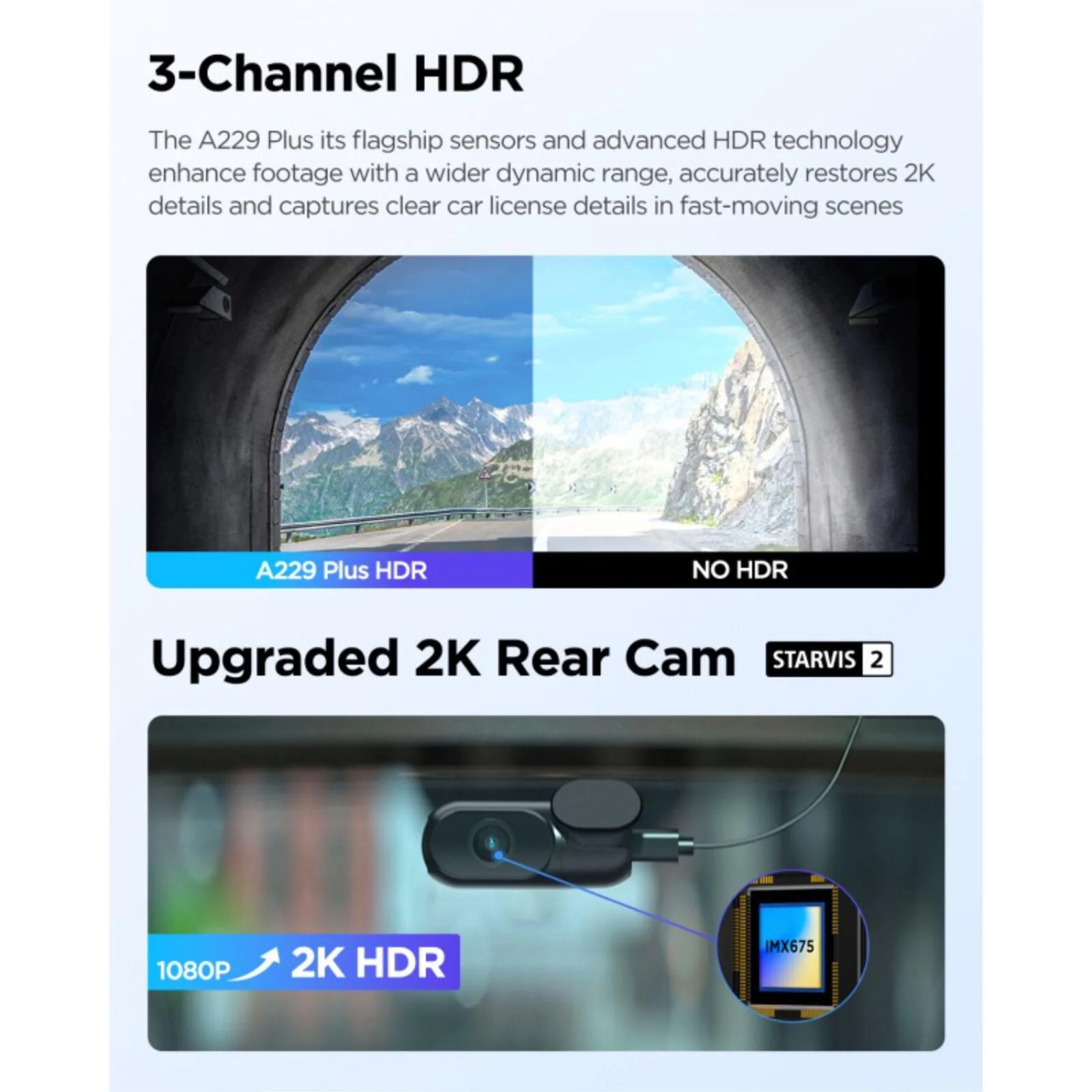 Viofo A229 Plus 3CH Dash Cam 2K Front & Rear Starvis 2 GPS WIFI HDR Taxi Camera - Image 8