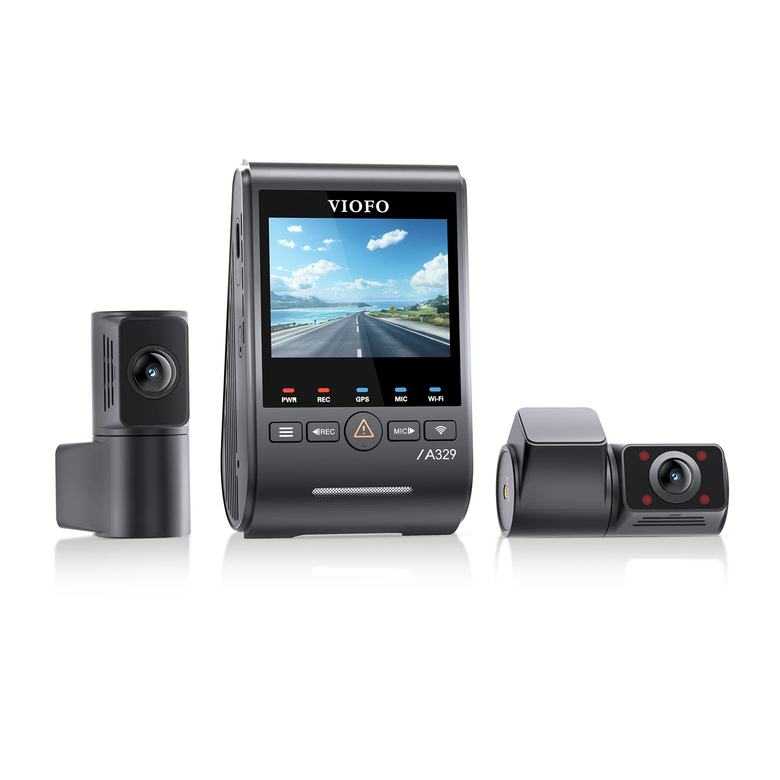 Viofo A329S 3CH Dash Cam 4K Front 2K Rear 2K Cabin Starvis 2 GPS WIFI HDR Camera - Image 3