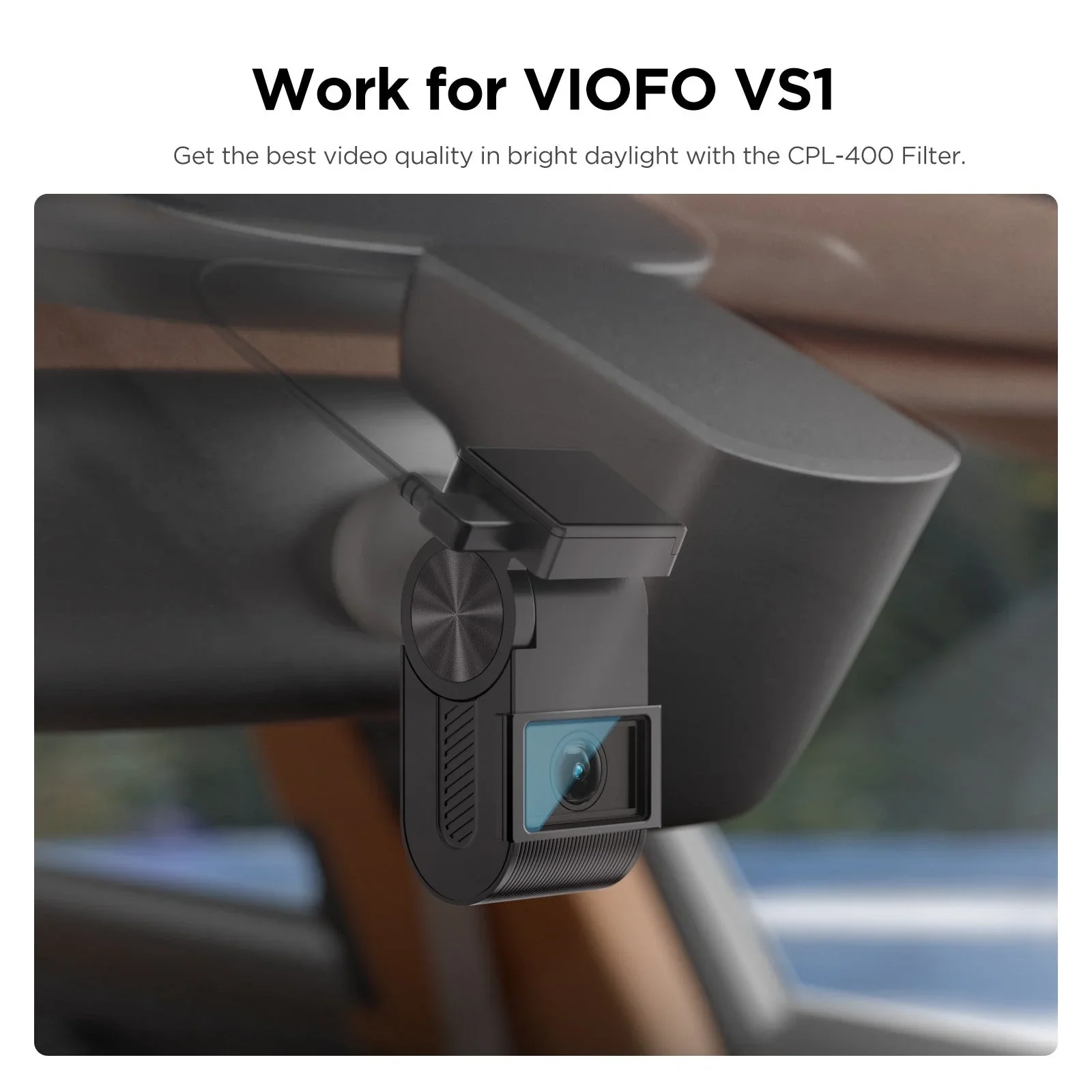 Viofo CPL-400 Linear Polariser Anti-Glare Filter for VS1 Front Dash Camera - Image 3